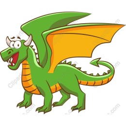 Playful Cartoon Dragon
