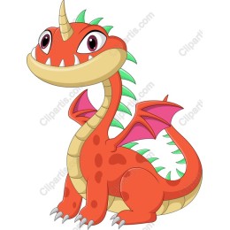 Charming Cartoon Dragon