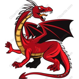 Majestic Red Dragon