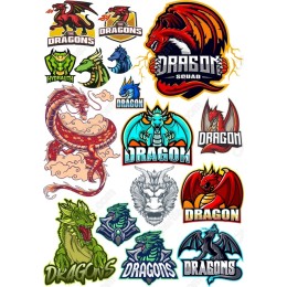 Ultimate Dragon Clipart Bundle