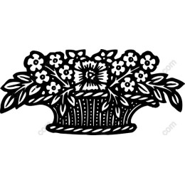 Elegant Floral Basket