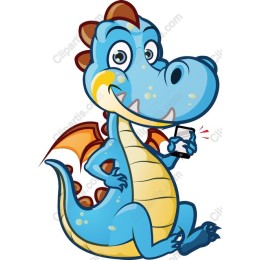 Charming Blue Dragon