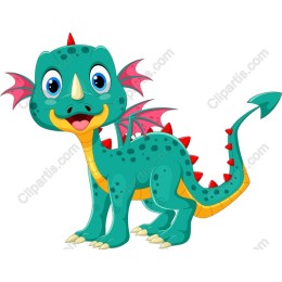Cheerful Cartoon Dragon