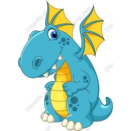 Charming Blue Dragon