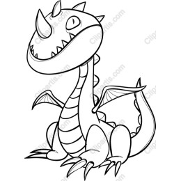 Playful Cartoon Dragon