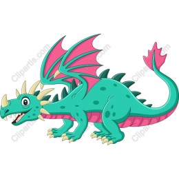 Vibrant Cartoon Dragon