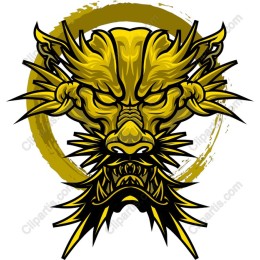 Gold Dragon Head