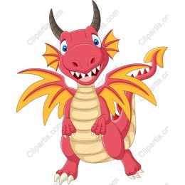 Adorable Cartoon Dragon