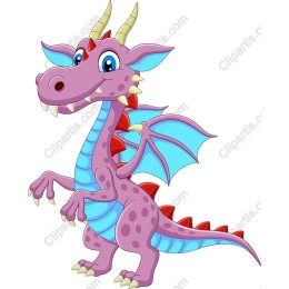 Whimsical Cartoon Dragon