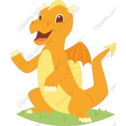 Charming Cartoon Dragon