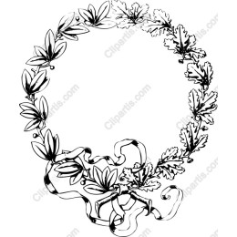 Elegant Floral Wreath