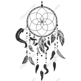 Black and White Dreamcatcher