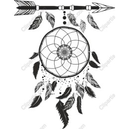 Intricate Dreamcatcher with Feathers and Arrow