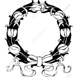 Elegant Tulip Wreath