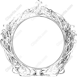 Elegant Vintage Circular Frame