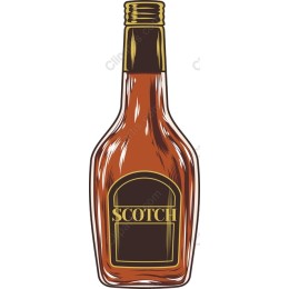 Classic Scotch Whiskey Bottle