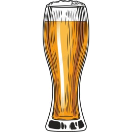 Golden Beer Pint Glass
