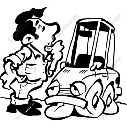 Quirky Mechanic and Whimsical Car