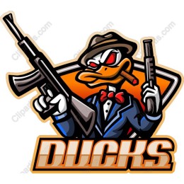 Dapper Duck with Guns