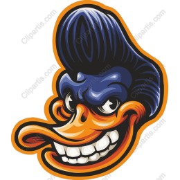 Quirky Cartoon Duck