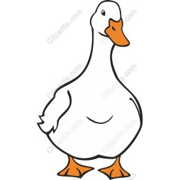 Playful Cartoon Duck