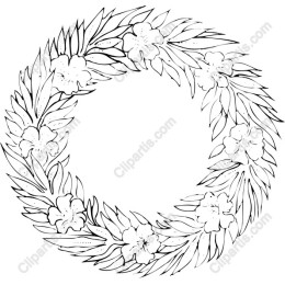 Hand-Drawn Floral Wreath