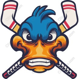 Fierce Duck Hockey Mascot