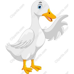 Charming Cartoon Duck