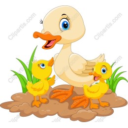Cute Duck Family