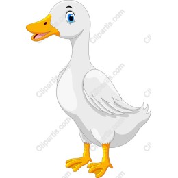 Cheerful Cartoon Duck