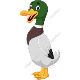 Adorable Cartoon Duck