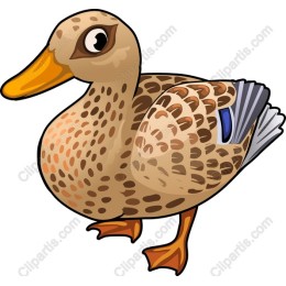 Playful Cartoon Duck