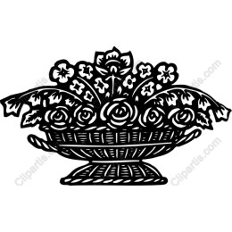 Elegant Floral Basket