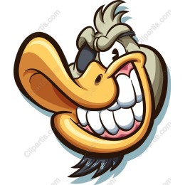 Charming Cartoon Duck
