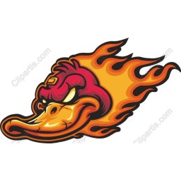 Fiery Duck Head