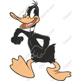 Playful Cartoon Duck