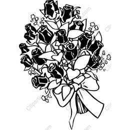 Black Rose Bouquet