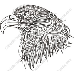 Intricate Eagle Head
