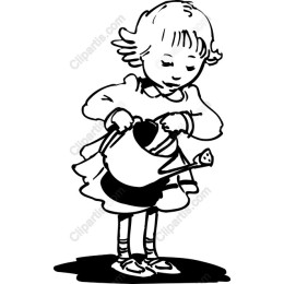 Whimsical Watering Can of a Girl