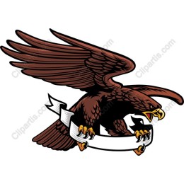 Soaring Eagle with Banner