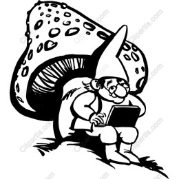 Gnome with Laptop