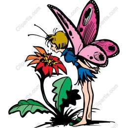 Magical Fairy with Butterfly Wings