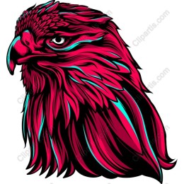 Vibrant Eagle Head