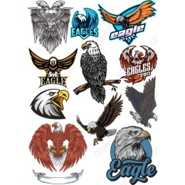 Eagle Bundle - 12 Unique Cliparts