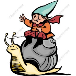 Whimsical Gnome and Snail Adventure