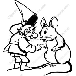 Whimsical Character and Mouse