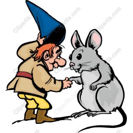 Whimsical Character and Mouse