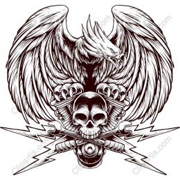 Fierce Eagle Skull