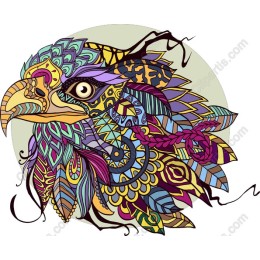 Vibrant Bird Head