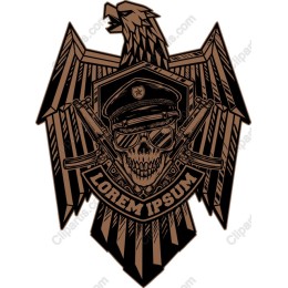 Fierce Eagle Skull Emblem
